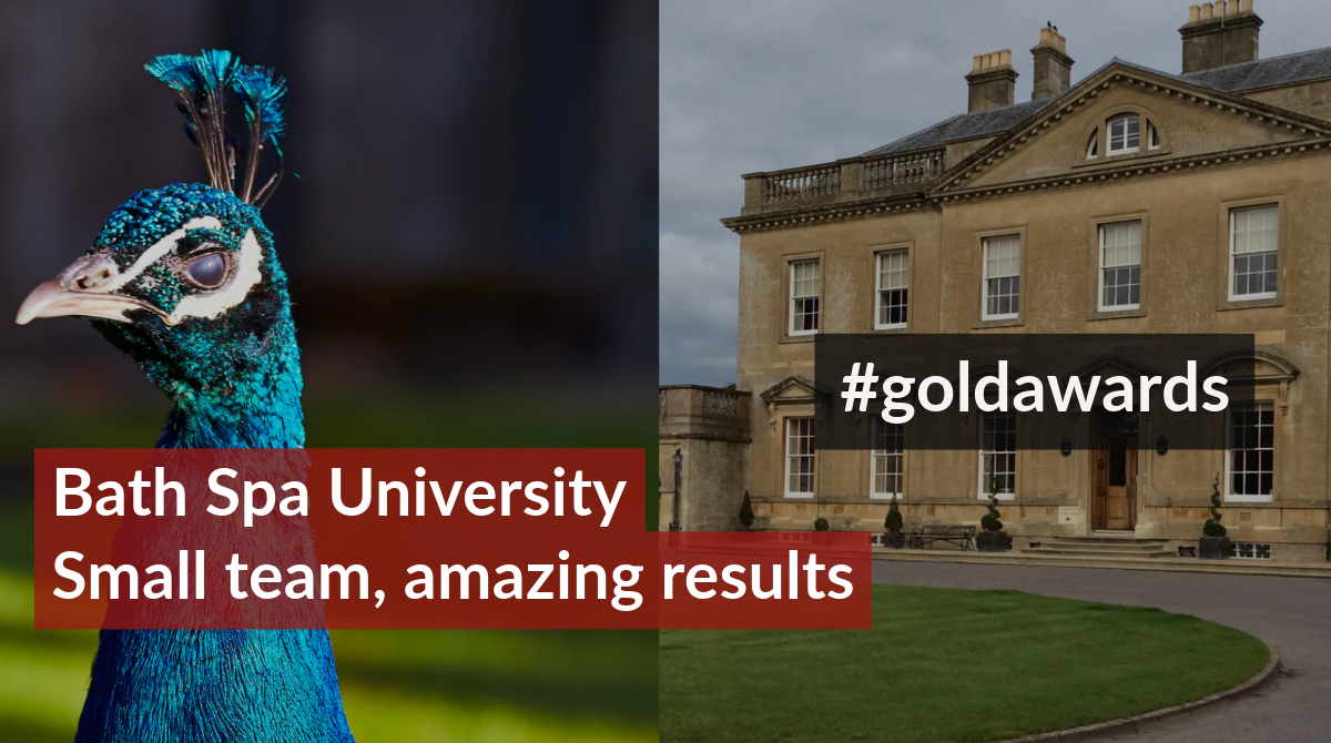We have a good news story we think you will enjoy. Kudos to Bath Spa University who won five major digital marketing awards.
