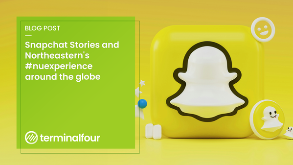 An award winning example of using Snapchat stories combined with a microsite to show the global reach of Northeastern students