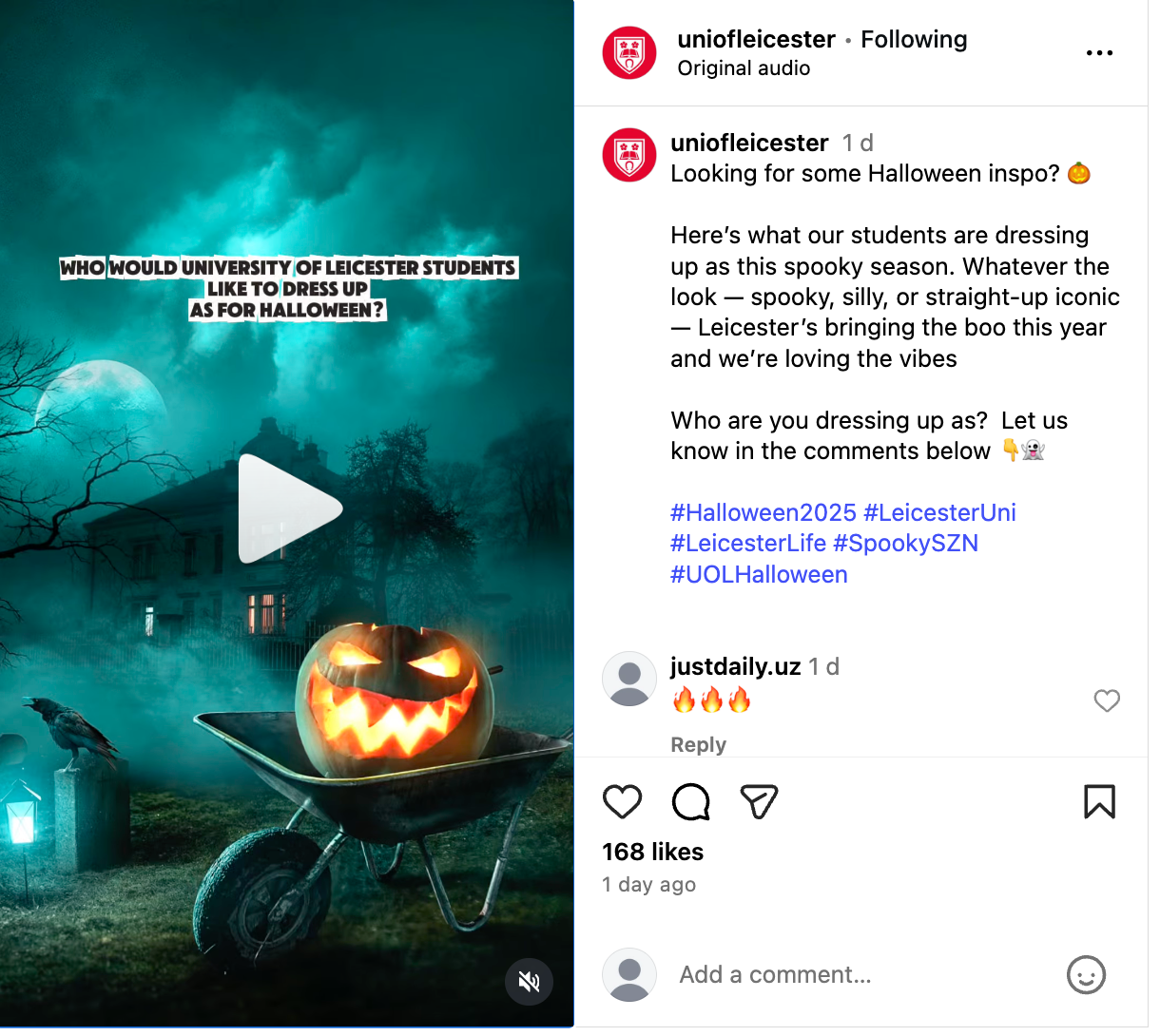 Marketing Halloween at higher education