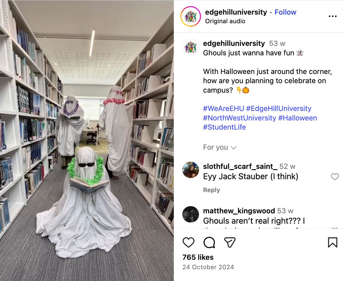 Marketing Halloween at higher education