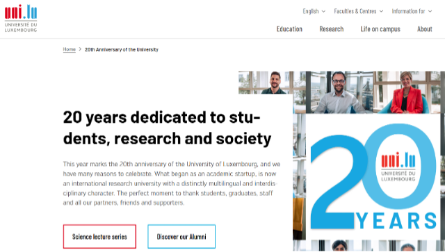 anniversaries in higher ed marketing