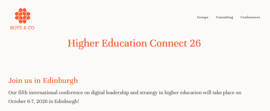 est higher education conferences 2026