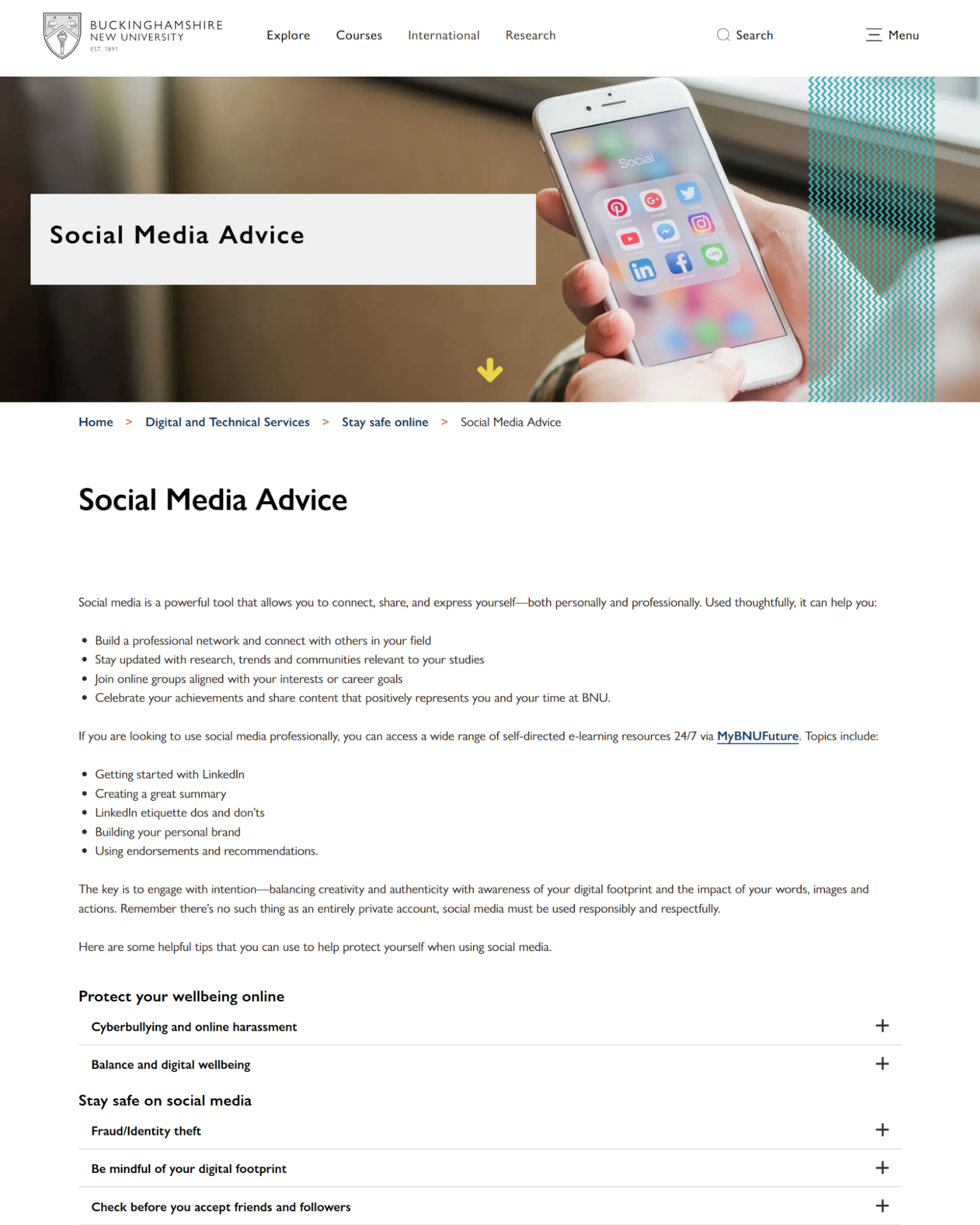 social media guidelines for higher education