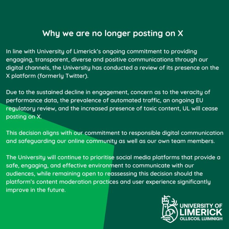 social media updates for higher ed