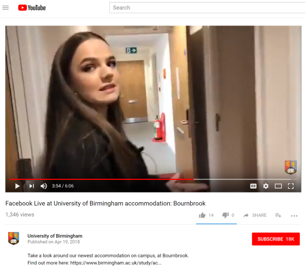 Youtube Live Example